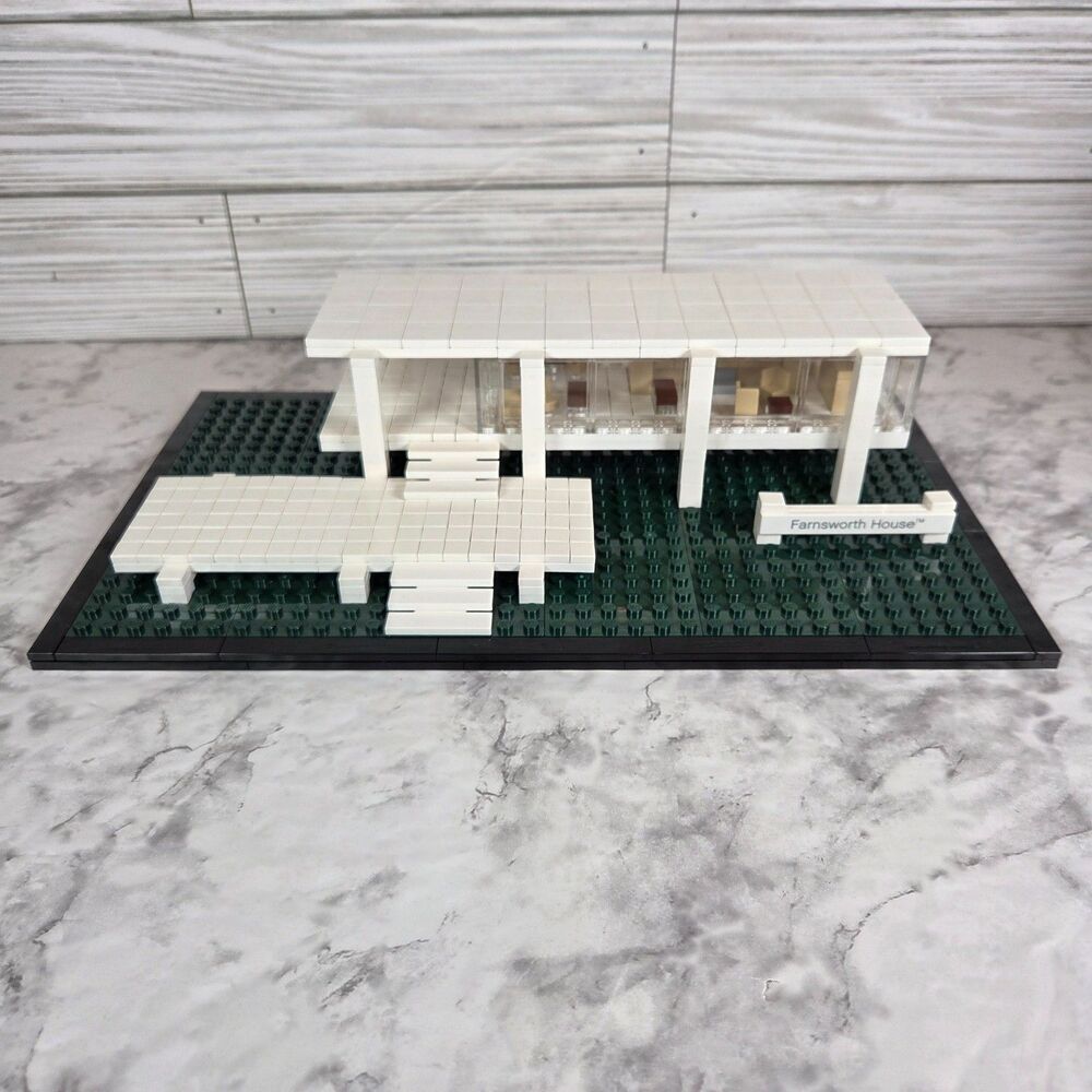 LEGO 21009 Architecture Farnsworth House Box and Manual READ Description